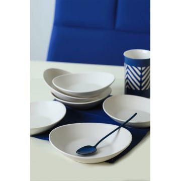 Set farfurii, Hermia, 275KRM2166, Antibacterian, Alb mat