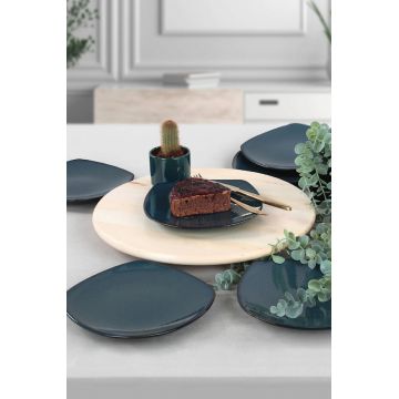 Set farfurii pentru desert, Keramika, 275KRM1273, Ceramica, Albastru inchis