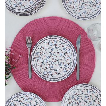 Set farfurii din ceramica pentru desert, Hermia, 275KRM1380, Antibacterian, Multicolor