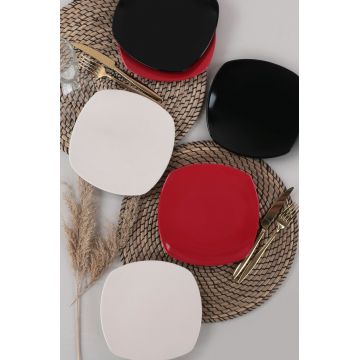 Set farfurii pentru desert, Keramika, 275KRM1849, Ceramica , Nu absoarbe apa, Multicolor