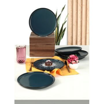 Set farfurii pentru desert, Hermia, 275KRM1852, Antibacterian, Albastru