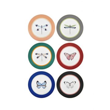 Set farfurii pentru desert, Hermia, 280TMA1696, Multicolor