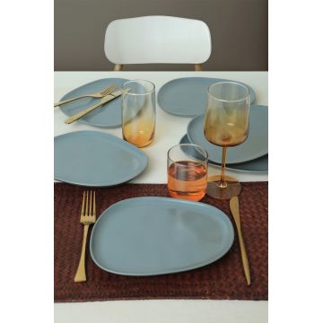 Set platouri servire desert, Hermia, 275KRM2206, Antibacterian, Verde Mat