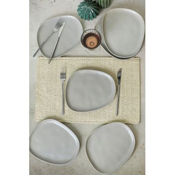 Set platouri servire desert, Hermia, 275KRM2207, Antibacterian, Gri Mat