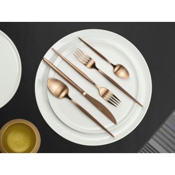 Set tacamuri 16 piese Soprano, Amefa, 4 persoane, inox 18/0, aramiu