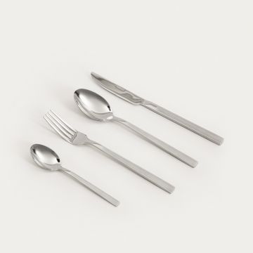 Set tacamuri 16 piese Stride, Homla, inox, argintiu