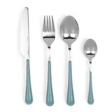 Set tacamuri 24 piese, Luigi Ferrero Norsk FR-2421CS, inox, albastru