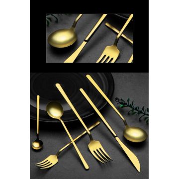 Set tacamuri, Hermia, 196RWE1803, Lingură de desert (6 bucăți) Dimensiune: 16,5 cm, Bronz