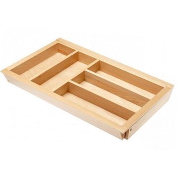 Suport organizare tacamuri Customi, extensibil 400-600 mm, pentru latime exterioara corp 500 mm, fag