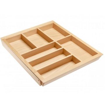 Suport organizare tacamuri Customi, extensibil 600-1000 mm, pentru latime exterioara corp 450 mm, fag