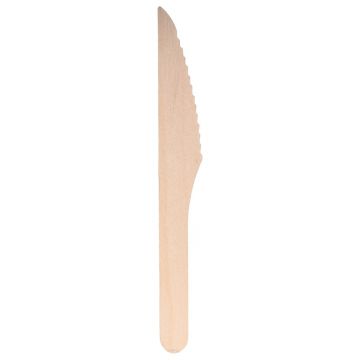 Cutite de Unica Folosinta, Biodegradabile, Lemn, 16 cm, 12 Buc