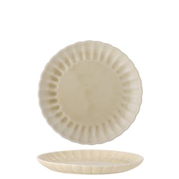 Farfurie desert, Bloomingville, Latina, 20x2 cm, ceramica, natural