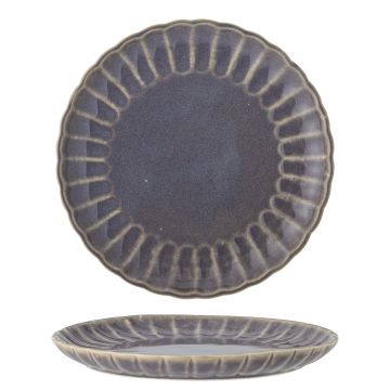 Farfurie intinsa, Bloomingville, Latina, 27x2 cm, ceramica, mov