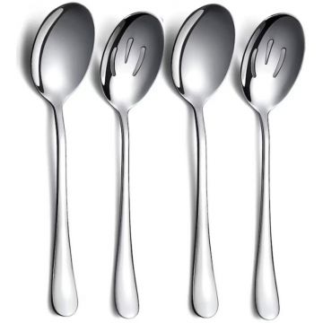 Linguri din Inox 18/0, Berglander, Argintiu, 4 Bucati