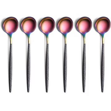 Linguri din Inox, Berglander, Multicolor, 10 Bucati
