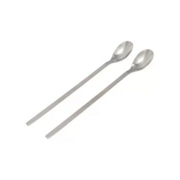 Linguri Lungi din Inox pentru Iaurt / Latte, Perfect Home, 2 Bucati