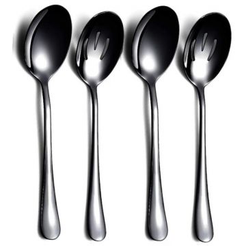 Lingurite din Inox Berglander, Negru, 4 Bucati