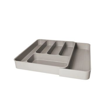 Organizator de tacâmuri gri ajustabil din plastic 39 x 43,5 cm – Brandani