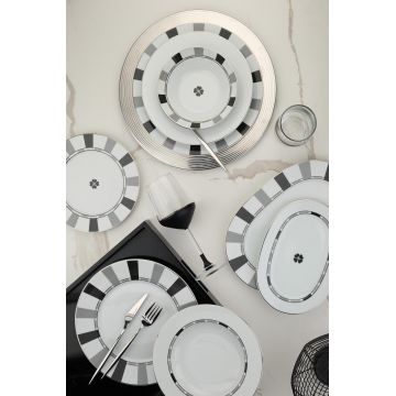 Serviciu de masa, Hermia, 710KTP3690, Farfurie: 21 cm (6 bucăți), Multicolor