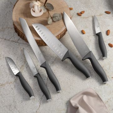 Set 6 cutite Berlinger Haus, Anthracite, inox, antracit mat