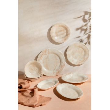 Set de cină (27 piese), L'essentiel Maison, 667PRS1141, Farfurie: 22 x 22 cm (6 bucăți), Multicolor