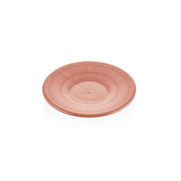 Set de farfurii ceramice, Hermia, 280TMA3170, Roz somon