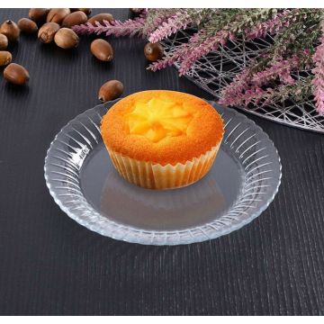 Set de farfurii de sticlă, Hermia, 896PBH1407, Transparent