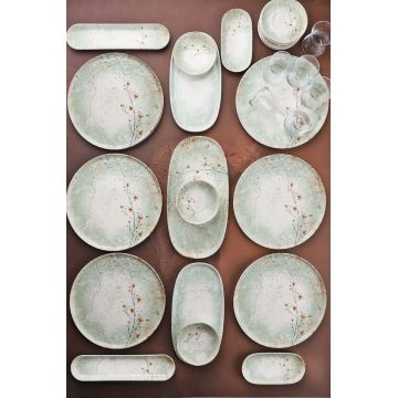 Set de mic dejun (29 Pieces), L'essentiel Maison, 335RTN1210, Oval de măslin: (2 bucăți), Multicolor