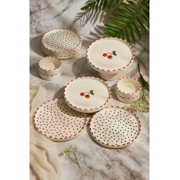 Set de mic dejun, Hermia, 430KSV1381, Bol: 10,5 x 10,5 x 3,5 cm (4 bucăți), Multicolor