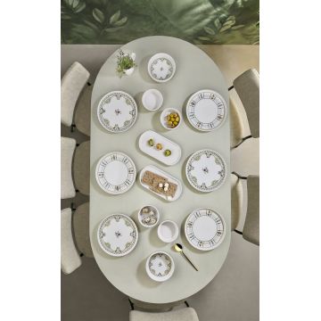 Set de mic dejun, Hermia, 430KSV4403, Platou: 22 x 11 x 3,5 cm (2 bucăți), Bej