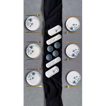 Set de mic dejun, Hermia, 759NRE1109, Platou: 20 x 6 x 3 cm (2 bucăți), Multicolor