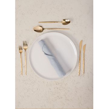 Set de tacâmuri (36 de piese), L'essentiel Maison, 280TMA3719, Furculiță de masă: 22 x 3 cm (6 bucăți), Auriu