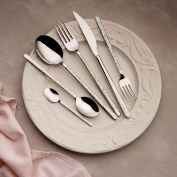 Set de tacâmuri (36 de piese), L'essentiel Maison, 645DRM1245, Lingură de masă: 21,4 cm (6 bucăți), Argintiu