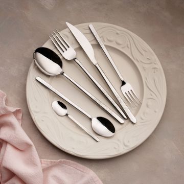 Set de tacâmuri (36 de piese), L'essentiel Maison, 645DRM1246, Lingură de masă: 21,4 cm (6 bucăți), Argintiu