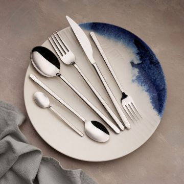 Set de tacâmuri (36 de piese), L'essentiel Maison, 645DRM1248, Lingură de masă: 21,4 cm (6 bucăți), Argintiu