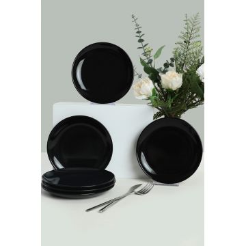 Set farfurii din ceramica pentru desert, Hermia, 275KRM1822, Multicolor