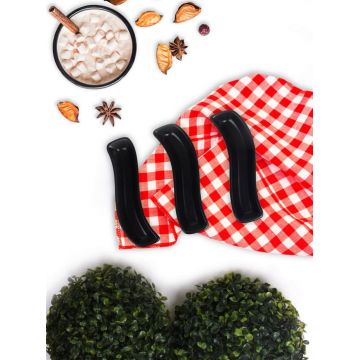 Set farfurii, Hermia, 275KRM1118, Negru mat