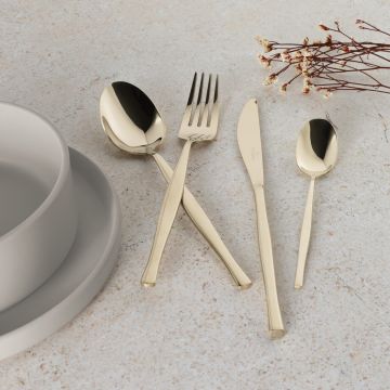 Set tacamuri 24 piese Berlinger Haus, Cutlery, model patrat, inox, sampanie