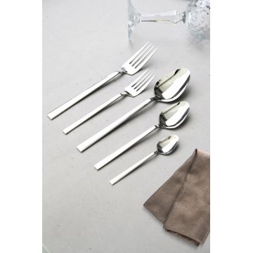 Set tacamuri, Hermia, 311MBL1703, OŢEL INOXIDABIL, Furculiță de masă: 20,2 x 1,4 cm (12 bucăți), Argintiu