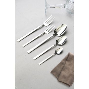 Set tacamuri, Hermia, 311MBL1704, OŢEL INOXIDABIL, Furculiță de masă: 20,2 x 1,4 cm (6 bucăți), Argintiu