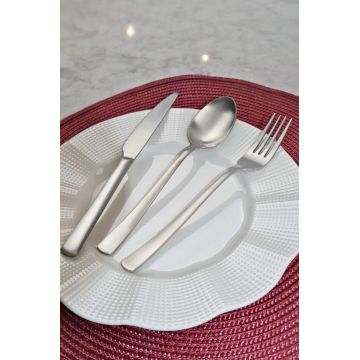 Set tacamuri, Hermia, 311MBL1717, OŢEL INOXIDABIL, Furculiță de masă: 16,2 x 3 cm (6 bucăți), Argintiu