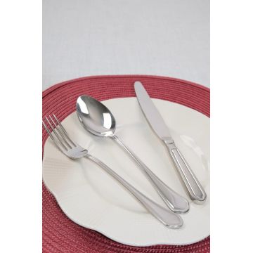 Set tacamuri, Hermia, 311MBL1720, OŢEL INOXIDABIL, Furculiță de masă: 17,2 x 3 cm (6 bucăți), Argintiu