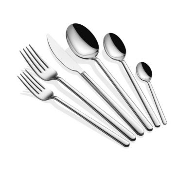 Set tacamuri, Hermia, 645DRM1201, Inox, Lingură de masă: 21,4 cm (6 bucăți), Argintiu