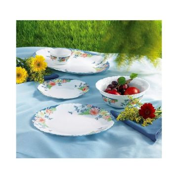 Seviciu de masa 38 piese, Luminarc, Florine, opal, multicolor