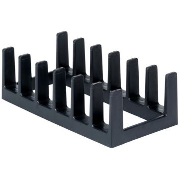 Suport pentru Vase, Plastic, 28 x 15 x 9 cm, Negru, Vilde