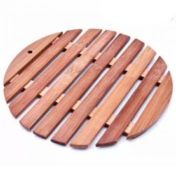 Suport Rotund din Lemn pentru Oale Fierbinti, 18 cm, Perfect Home